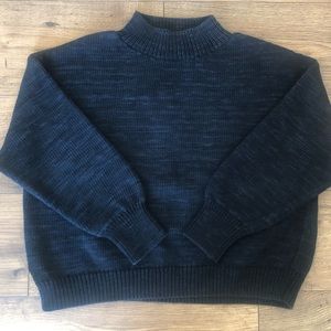 Misha & Puff Adult Mock Neck Sweater Pale Black - Small